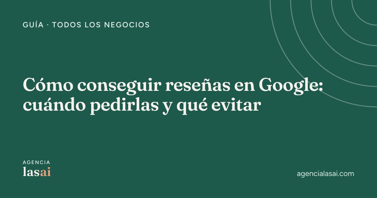 Portada de la guía sobre cómo conseguir reseñas en Google, con el título en blanco sobre fondo verde